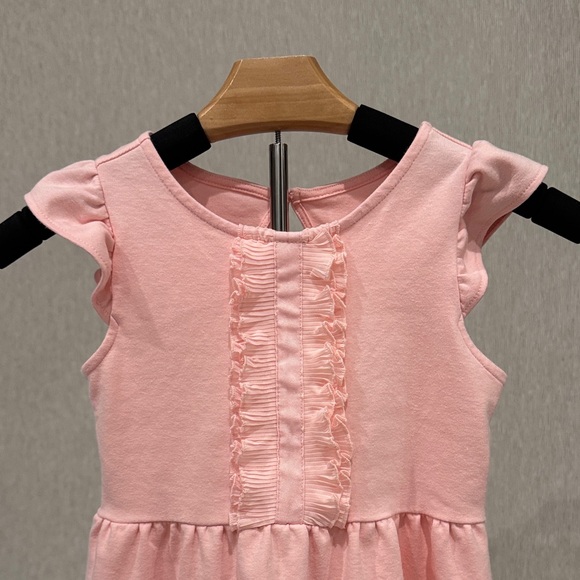 Janie AND Jack Ruffle Trim Ponte Party Dress Girls 7 Crystal Rose - Picture 8 of 14